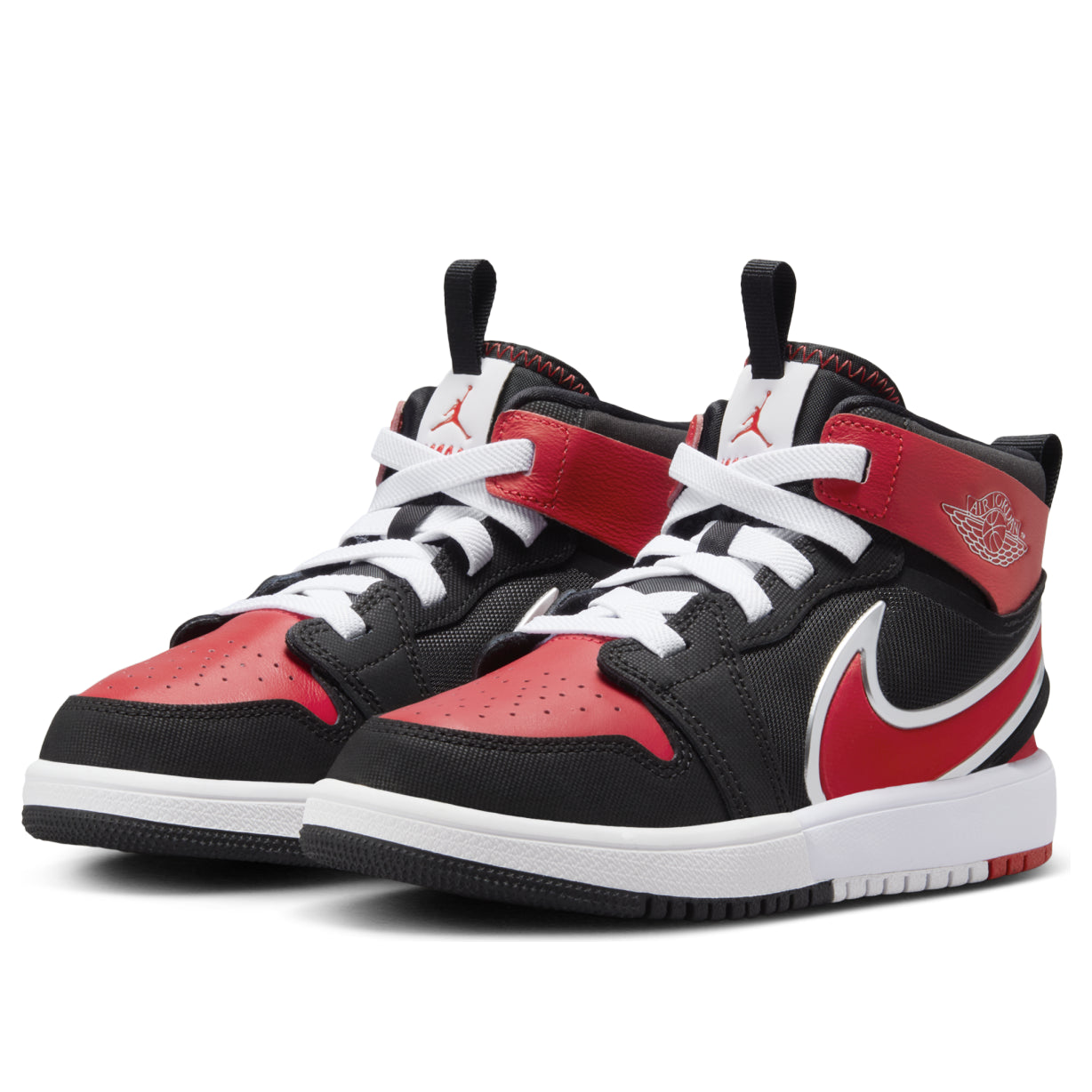 (PS) Air Jordan 1 Mid RM EasyOn 'Black White University Red' FQ1282-006