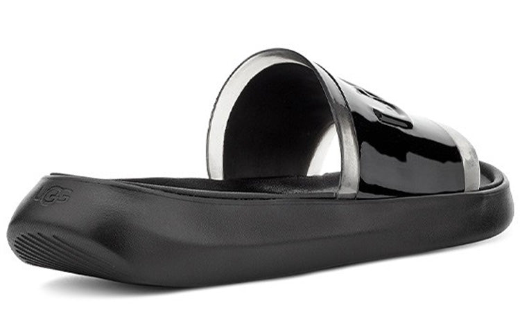 (WMNS) UGG Hilama Slide Black Slippers 1109592-BLK