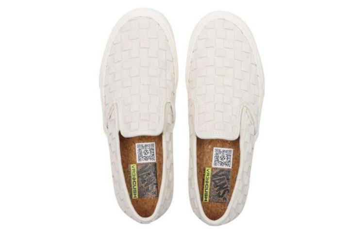 Vans Leather Weave Slip-On VR3 SF 'Marshmallow' VN0A4BX8QC5