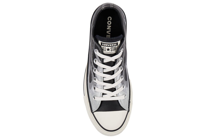 (WMNS) Converse Chuck Taylor All Star Platform Metallic Flame Low Top Black White 565900C