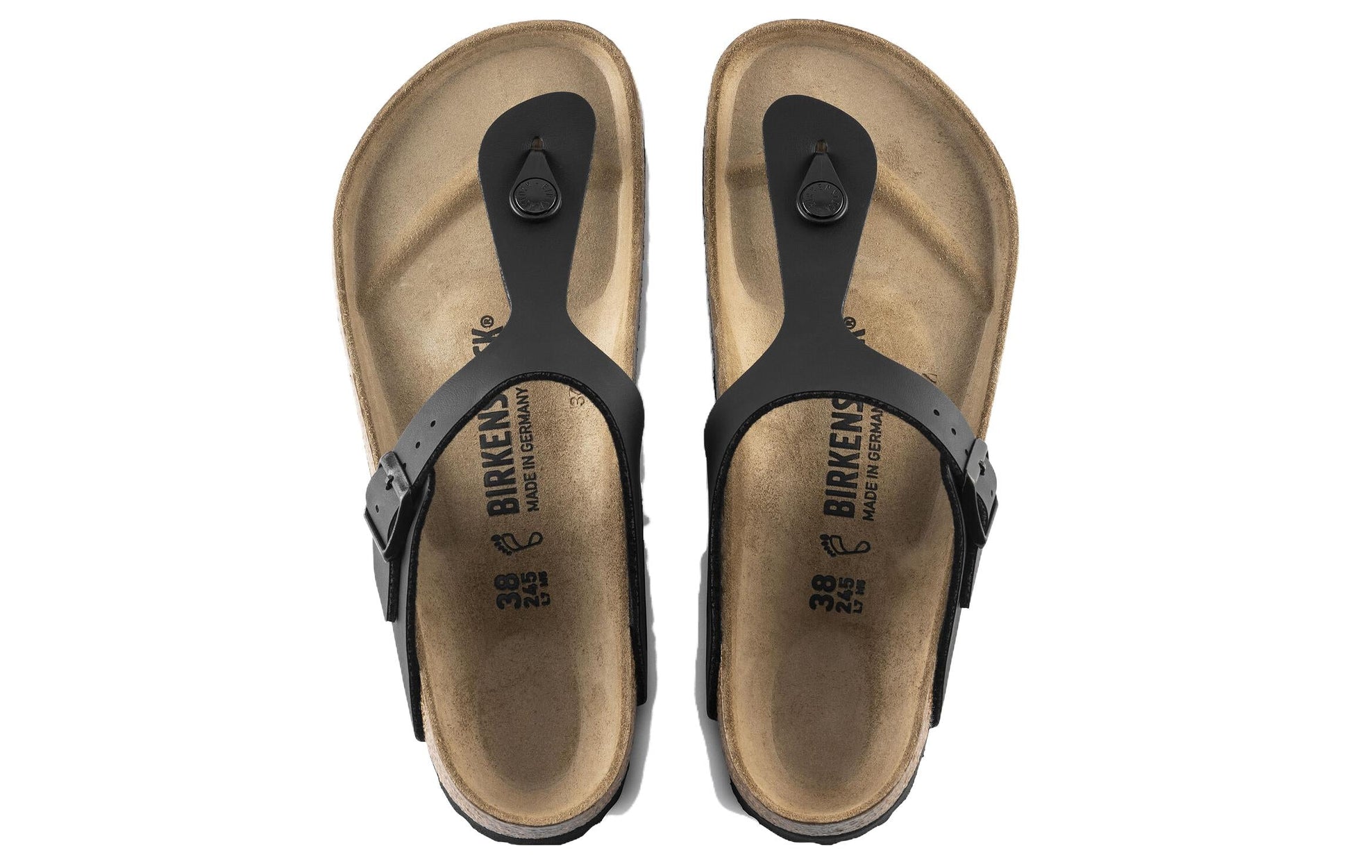 Birkenstock Gizeh Birko-Flor 'Black' 0043691