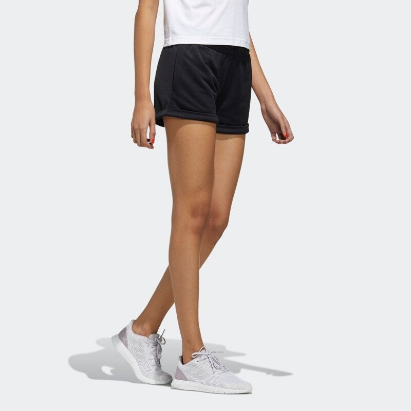 (WMNS) adidas Colorblock Shorts Asia Sizing 'Black White' FM6130