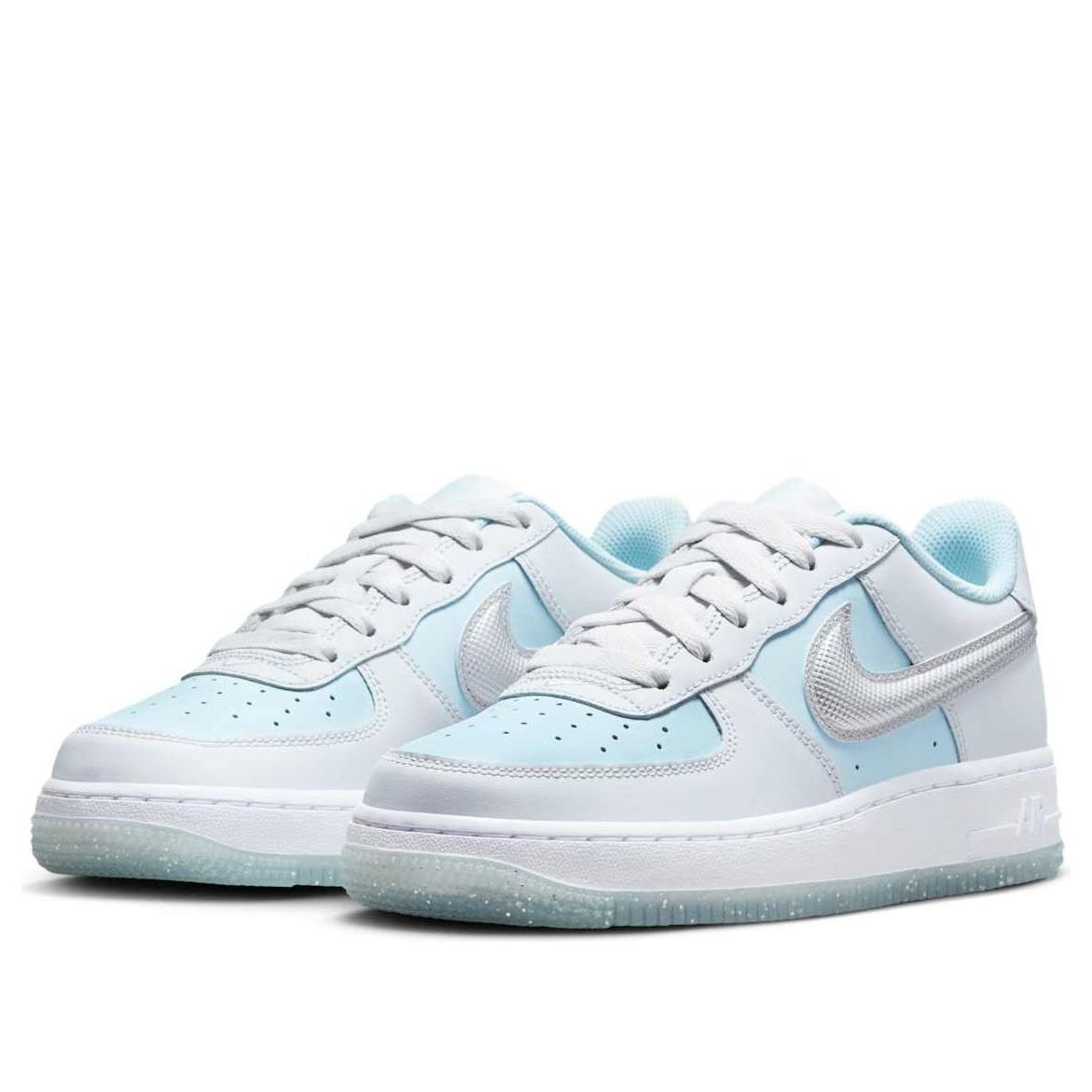 (GS) Nike Air Force 1 Low 'Pure Platinum Glacier Blue' HQ3249-043