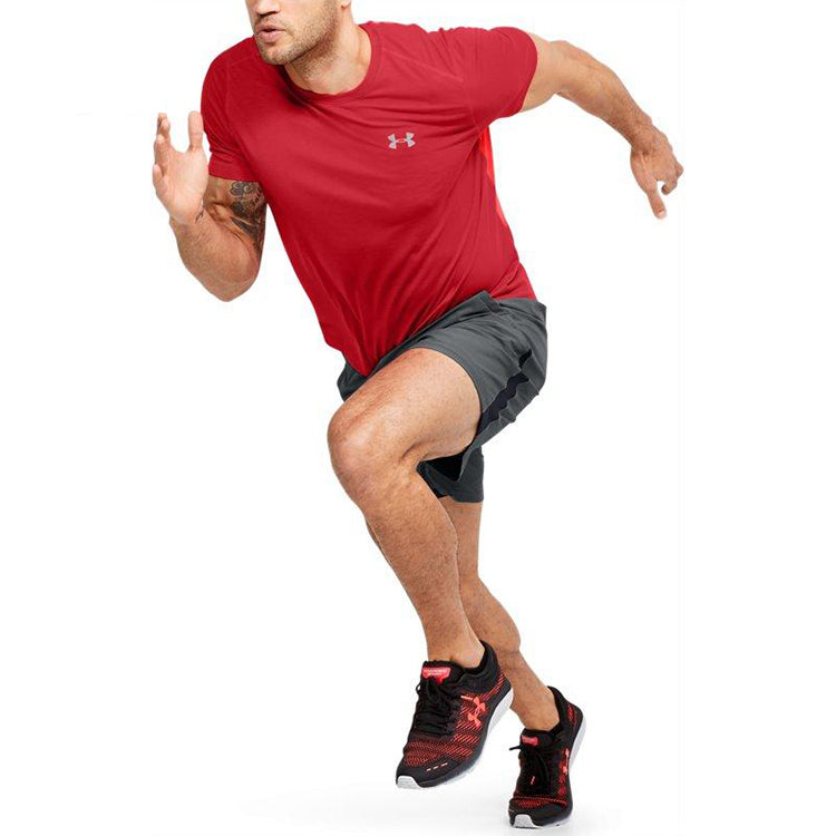Men's Under Armour Swyft Running Sports Short Sleeve Red 1347412-608