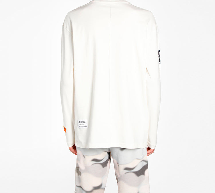 HERON PRESTON bird-print long-sleeved Tee HMAB013S209130210188