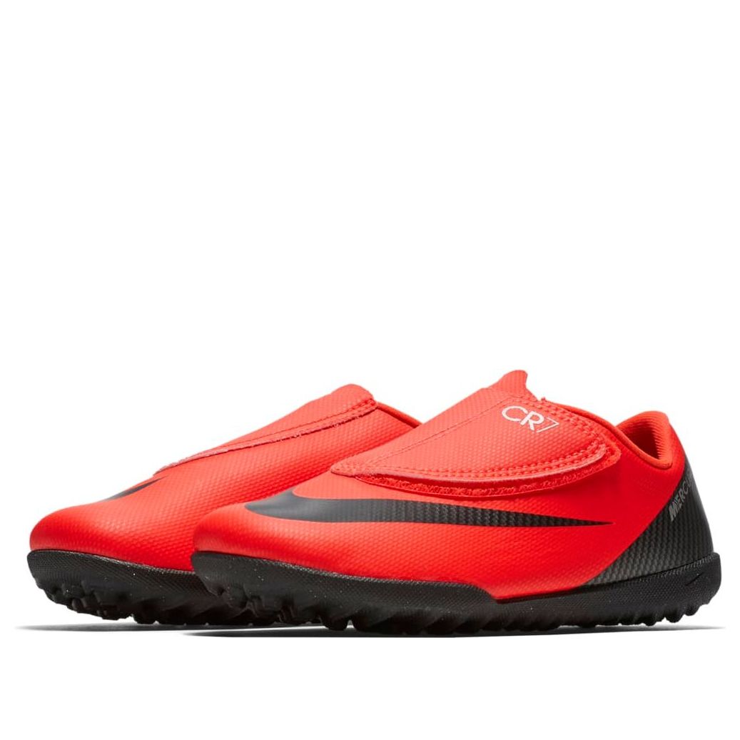 (GS) Nike Mercurial Vapor 12 Club CR7 TF 'Red Black' AJ3108-600