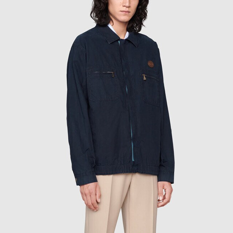 Gucci Cotton Jacket With 'Music is Mine' Print 'Blue' 669607-XDBSA-4245