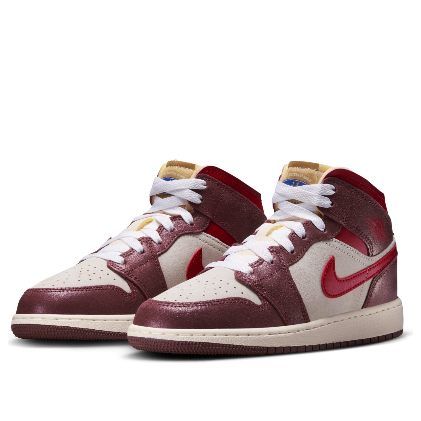 (GS) Air Jordan 1 Mid 'Bread Butter & Sole' HF3196-100