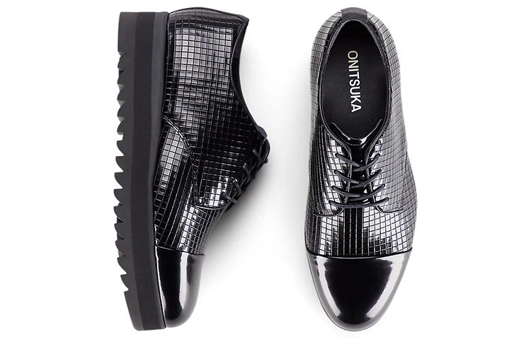 (WMNS) Onitsuka Tiger Derby Shoes 'Black' 1182A243-001