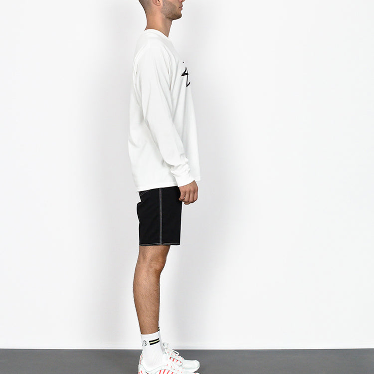 Men's Stussy Stock Long Sleeves White 1994406-1201