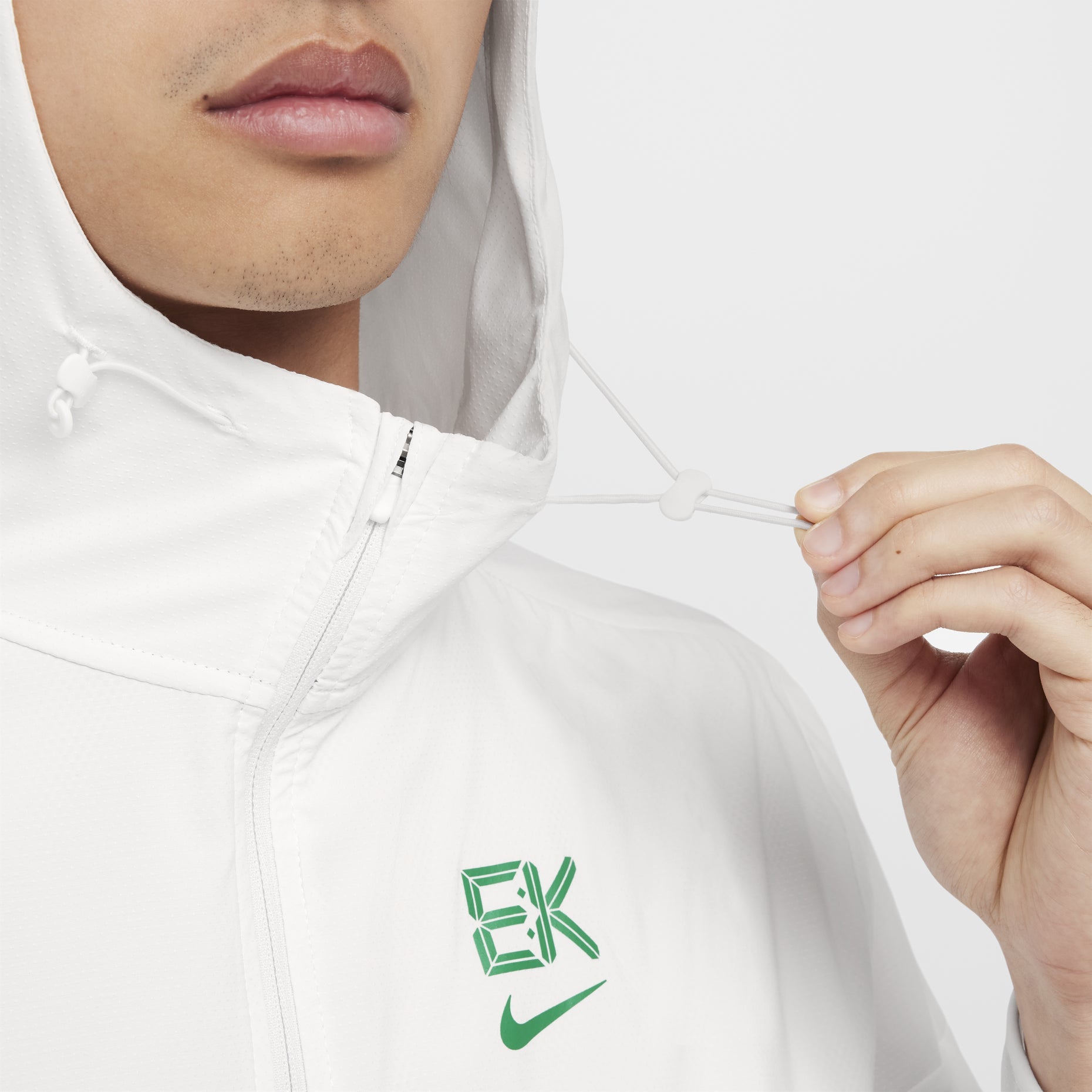 Nike Impossibly Light Water-Repellent Windrunner Running Jacket Asia Sizing 'Kipchoge-White Green' FV9607-121