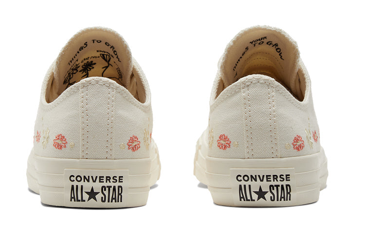 (WMNS) Converse Chuck Taylor All Star Low 'Embroidered Floral - Egret' A01595C