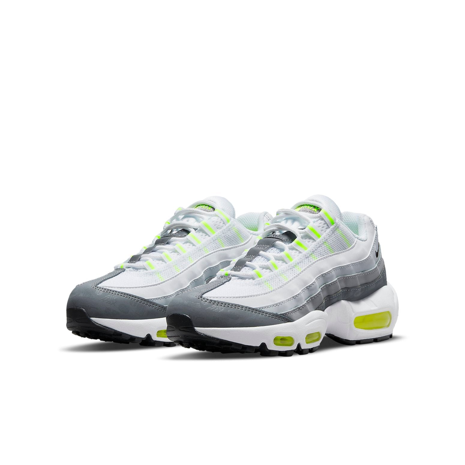 (GS) Nike Air Max 95 Recraft 'Logos Pack - White Neon' DJ3341-100