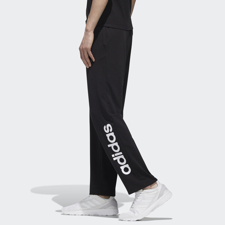 adidas Fitness Training Breathable Knitted Long Pants Men Black GM2049