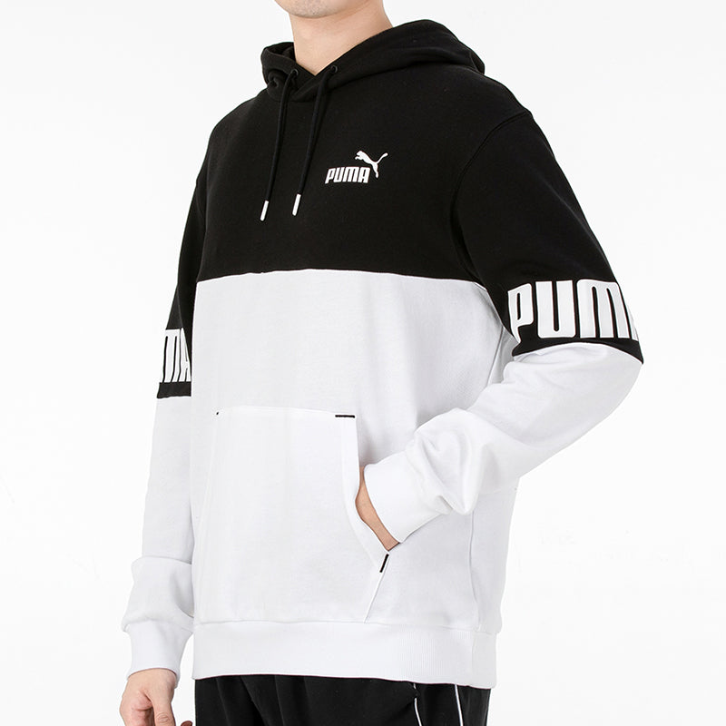 PUMA Power Logo Printing Colorblock Sports Black 670937-01