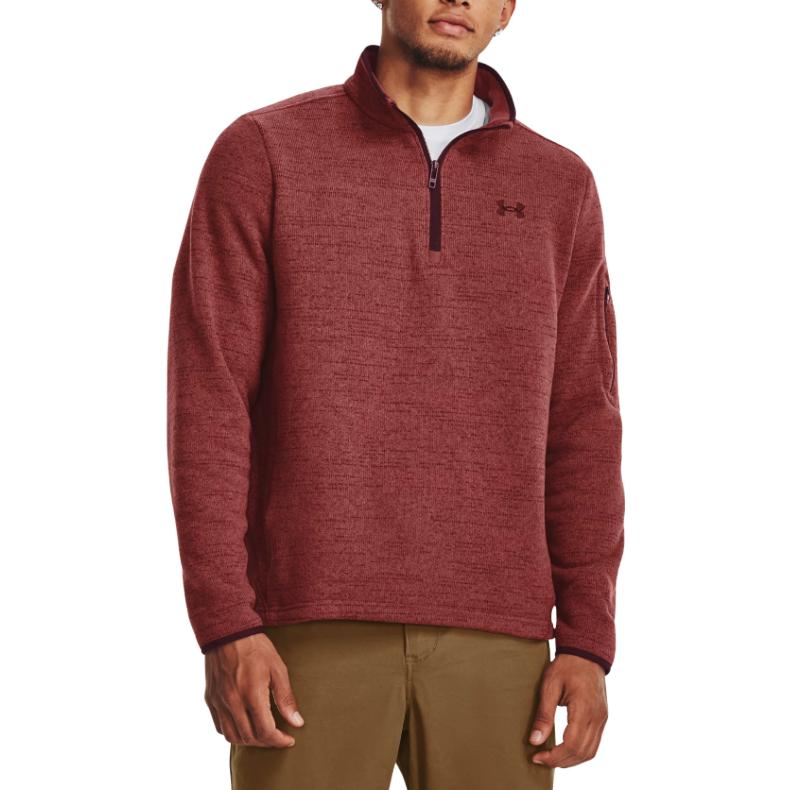 Under Armour Specialist 1/4 Zip Fleece Pullover 'Red' 1380271-688