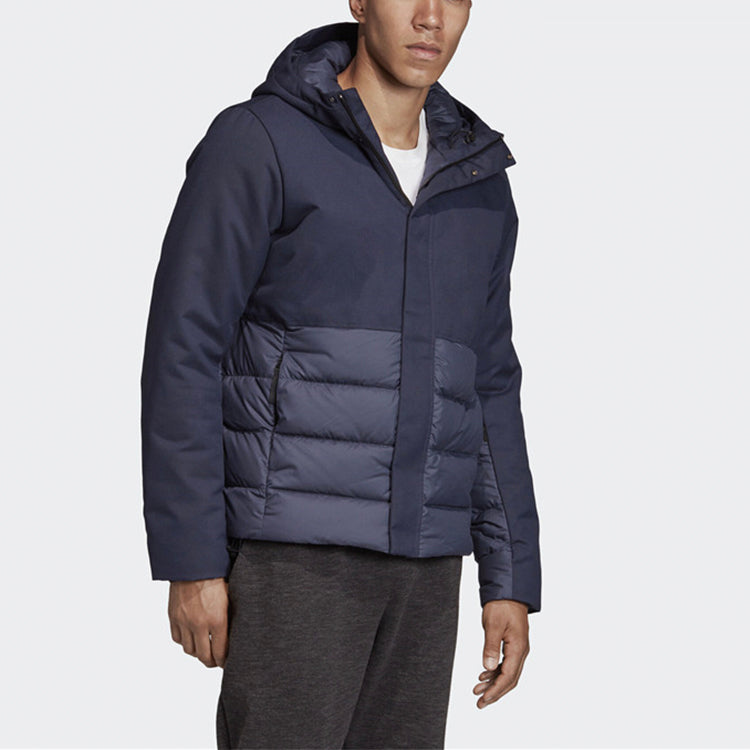 adidas Outdoor protection against cold Stay Warm hooded down Jacket Blue DZ1407