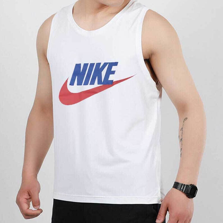 Nike SPORTSWEAR Printing Sports Training Vest White AR4992-103