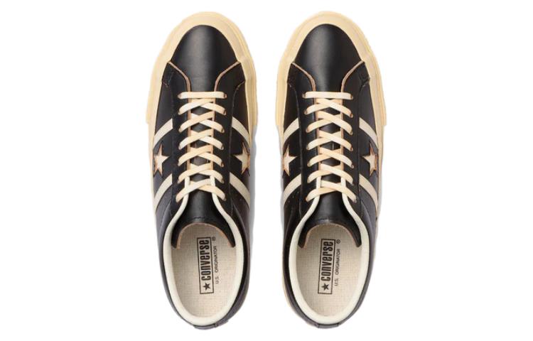 Converse Star&Bars US Leather 'Black' 35200550