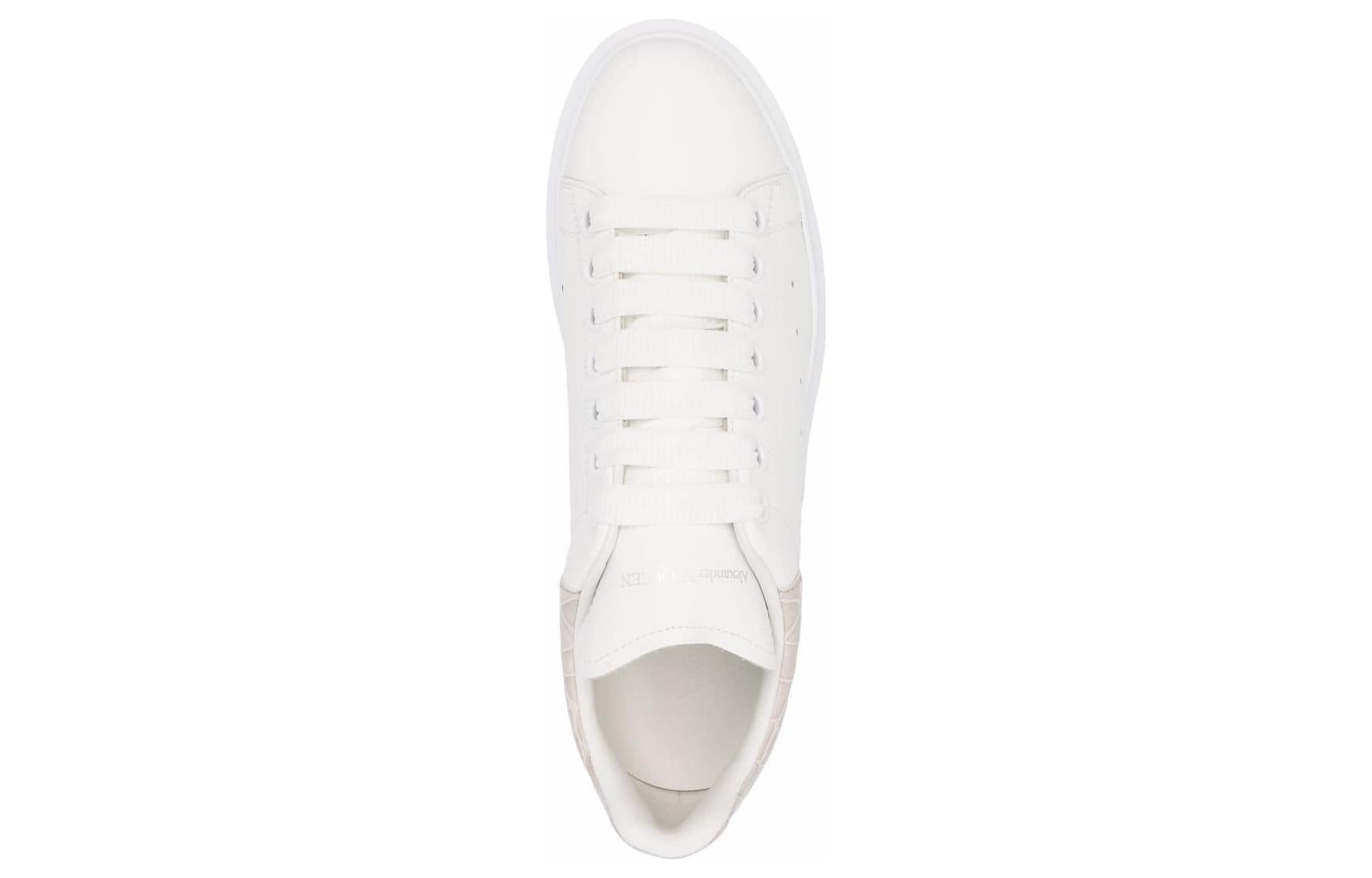 (WMNS) Alexander McQueen Oversized Sneaker 'White Champagne' 553770WHXMY9551