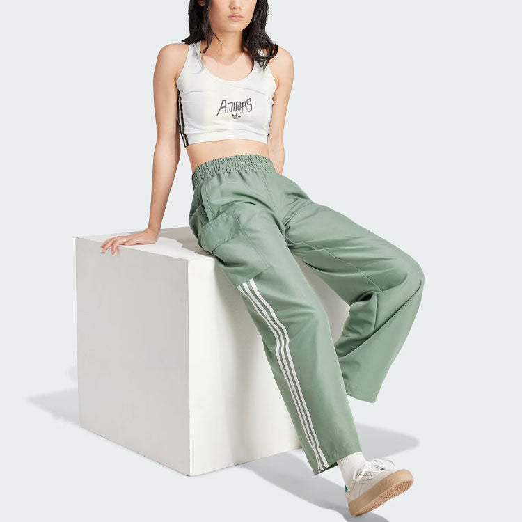 (WMNS) adidas Originals Adicolor Cargo Pants Asia Sizing 'Trace Green' IZ0716