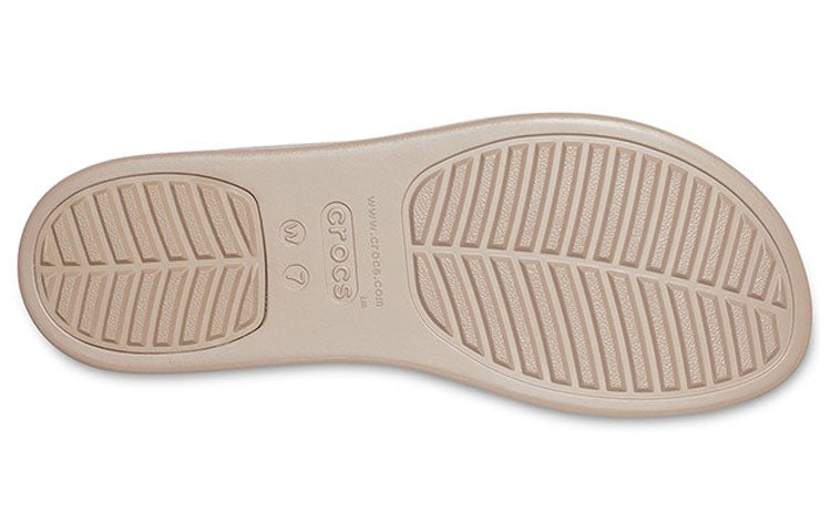 (WMNS) Crocs Brooklyn Lightweight Mushroom Gray Sandals 206219-16T