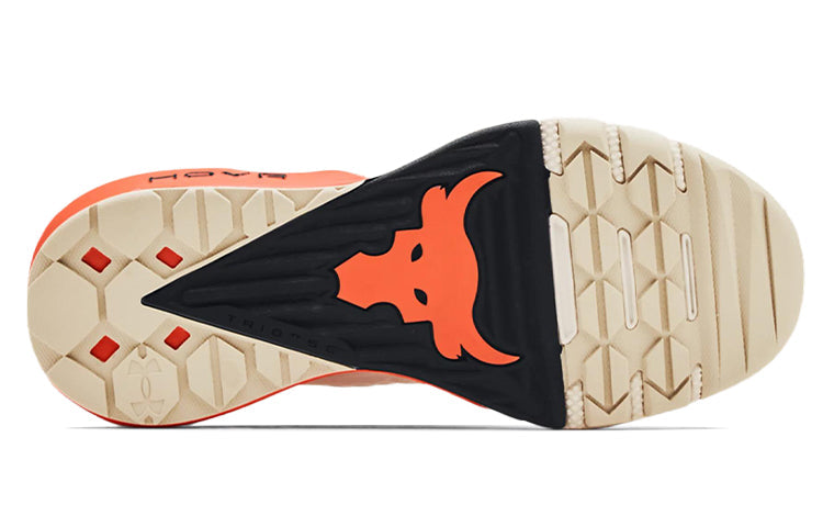 (WMNS) Under Armour Project Rock 3 'Summit White Rogue Orange' 3023005-111