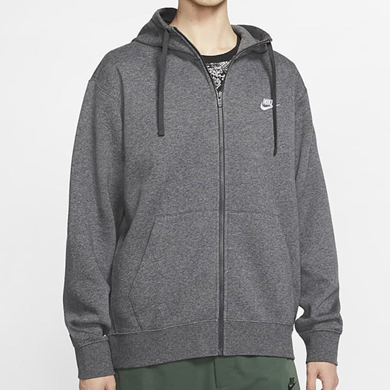 Nike Sportswear Club Fleece Full-Zip Hoodie 'Dark grey' BV2645-071
