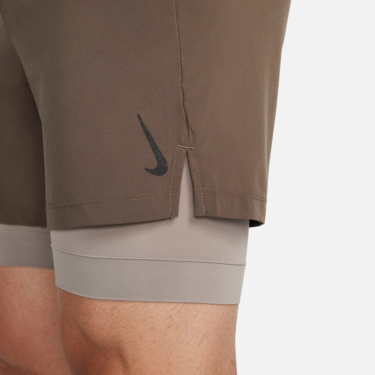 Nike Yoga 2 in 1 Shorts 'Brown' DC5320-004