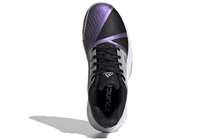 (WMNS) adidas CourtJam Bounce 'Black Silver Metallic' FX1525