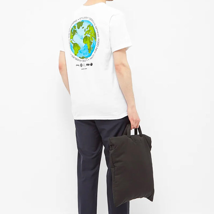 Men's Stussy Golbal Pattern Design Short Sleeve 1904506