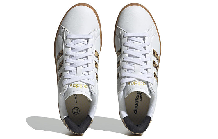 (WMNS) adidas neo Grand Court 'White Brown' HP9410