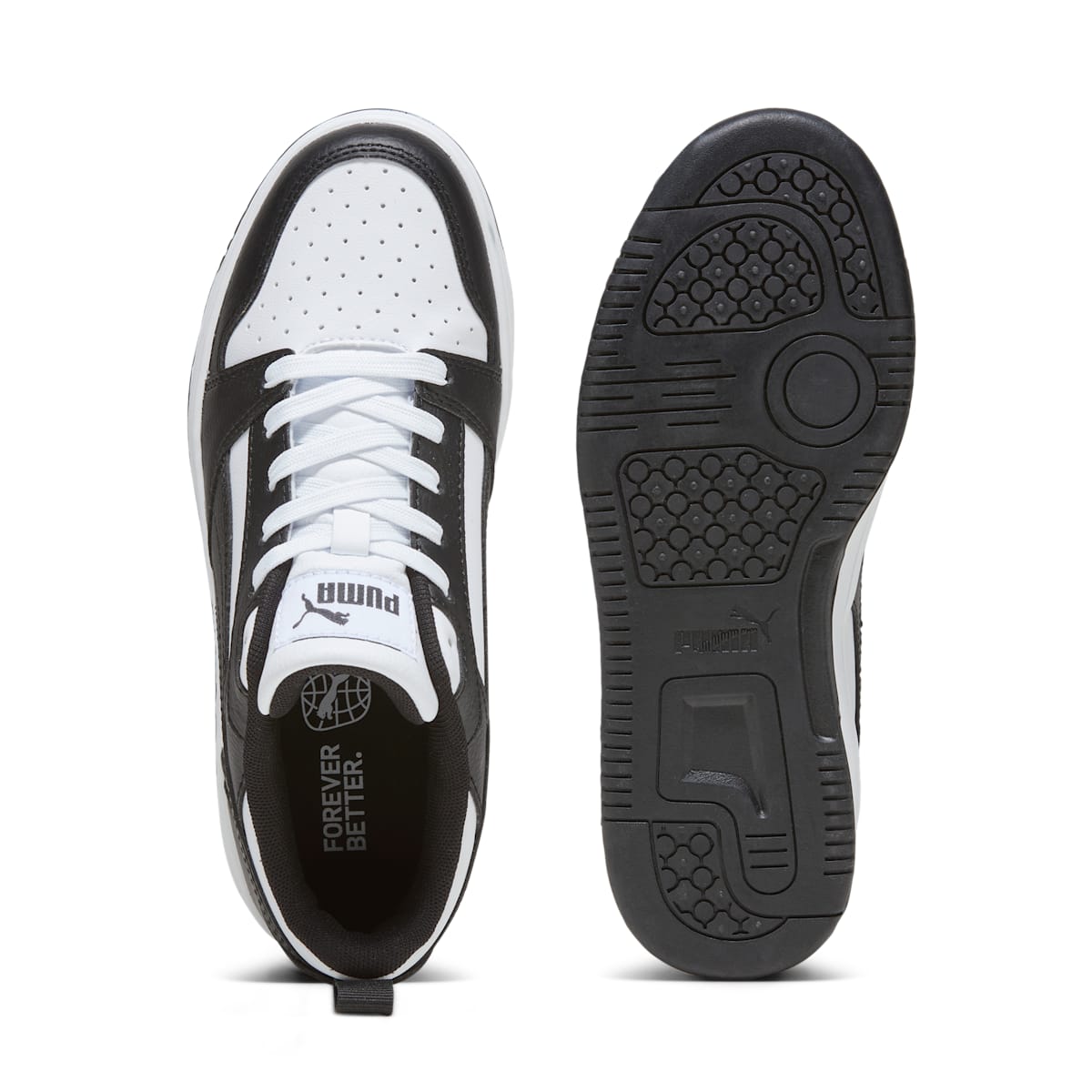 (GS) PUMA Rebound v6 'White Black' 393833-01