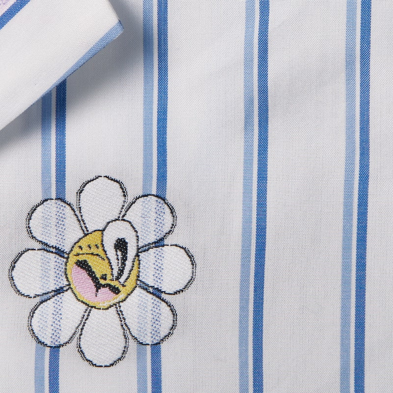 (WMNS) Gucci Interlocking G And Flower Print Shirt 'White Light Blue' 781761-ZAQFF-9241