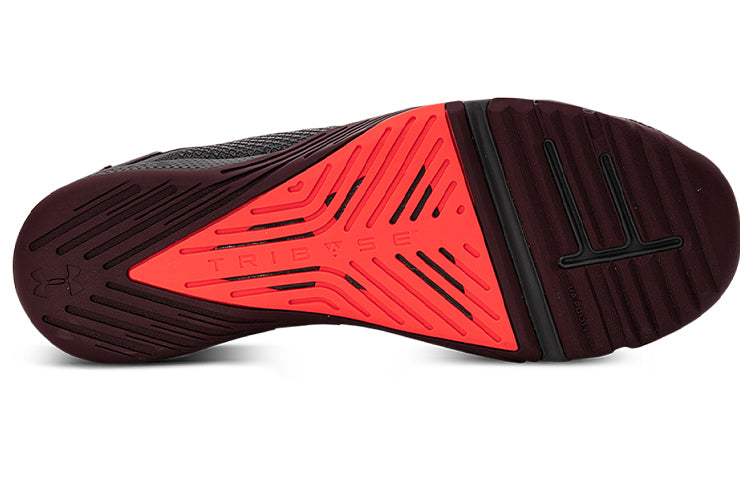 Under Armour TriBase Reign 3 'Pitch Grey Venom Red' 3023698-101