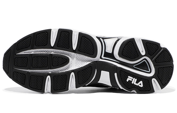 FILA Wear-Resistant Shock Absorption Low Top Casual Black White Korean Version 'Black White' 1RM01141E_021