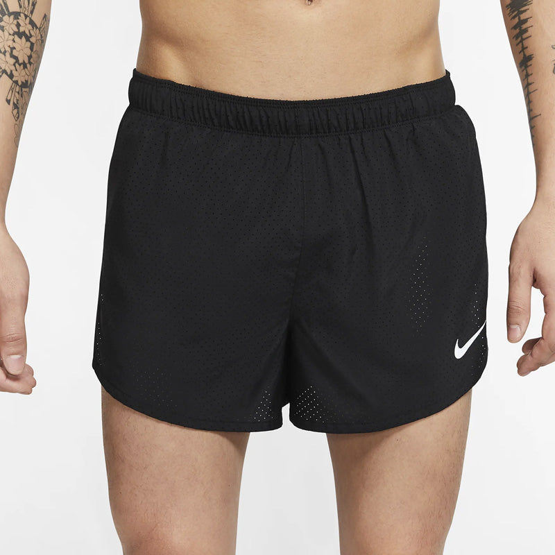 Nike M Nk Df Fast 4in Short Breathable Athleisure Casual Sports Running Shorts Black CJ7847-010