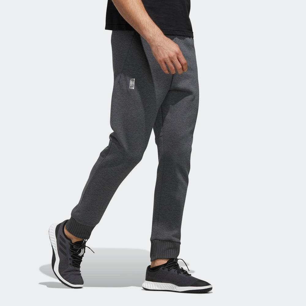 adidas Wj Pt Kn Swt logo Casual Bundle Feet Sports Pants Gray FJ0204