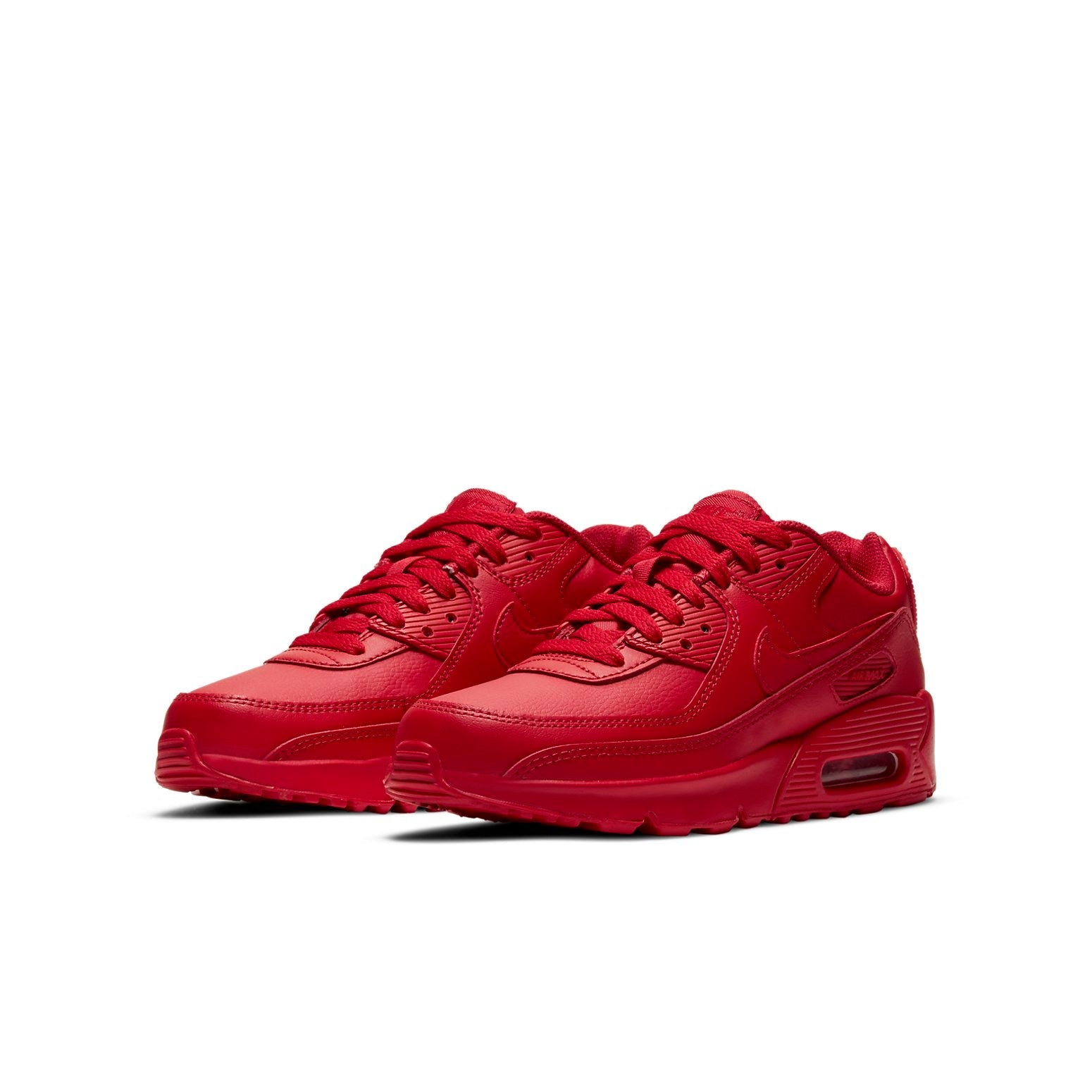 (GS) Nike Air Max 90 Leather 'University Red' DC2002-600