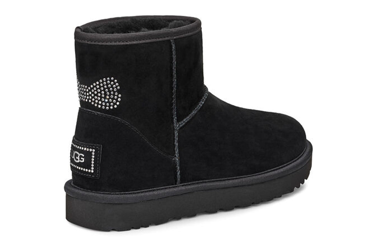(WMNS) UGG Classic Mini Crystal 'Black' 1111790-BLK