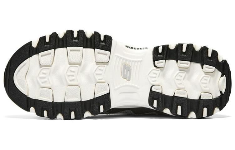 (WMNS) Skechers D'Lites - Biggest Fan Shoes 'White Black' 896273-NTBK