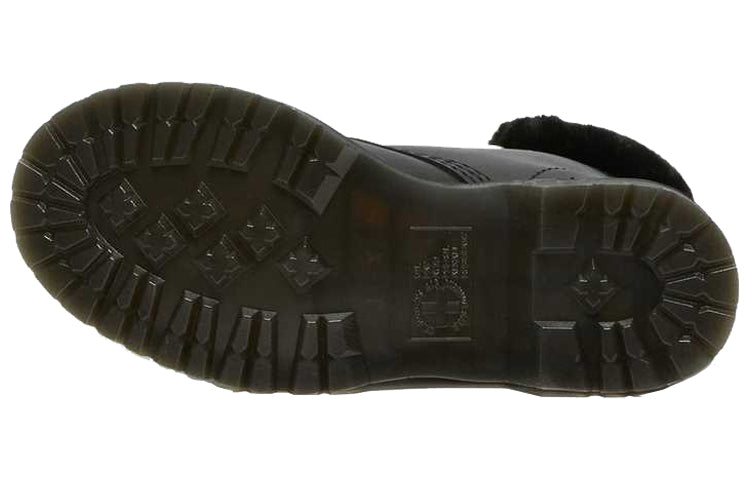 (WMNS) Dr. Martens 1460 Stay Warm Wear-resistant fur Martin boots Black 26951001