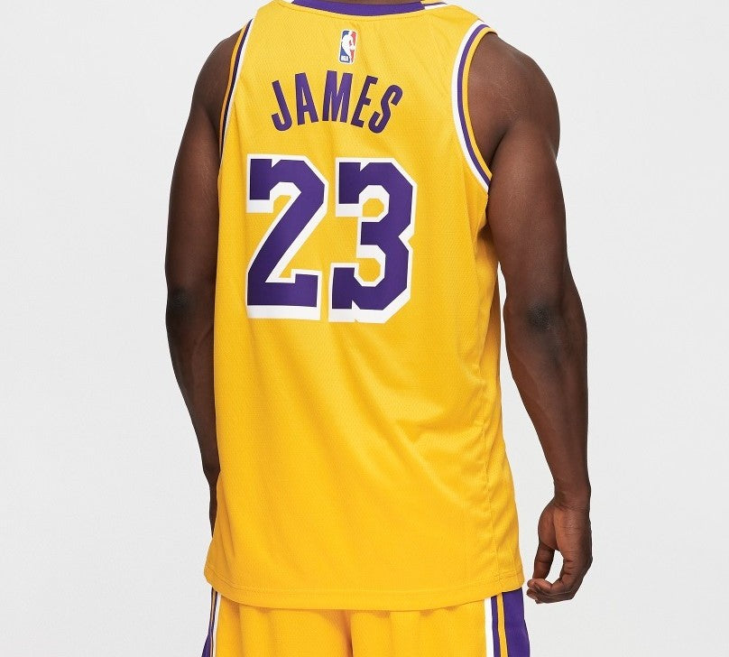 Nike LeBron James Icon Edition Swingman Los Angeles Lakers Yellow AA7099-741