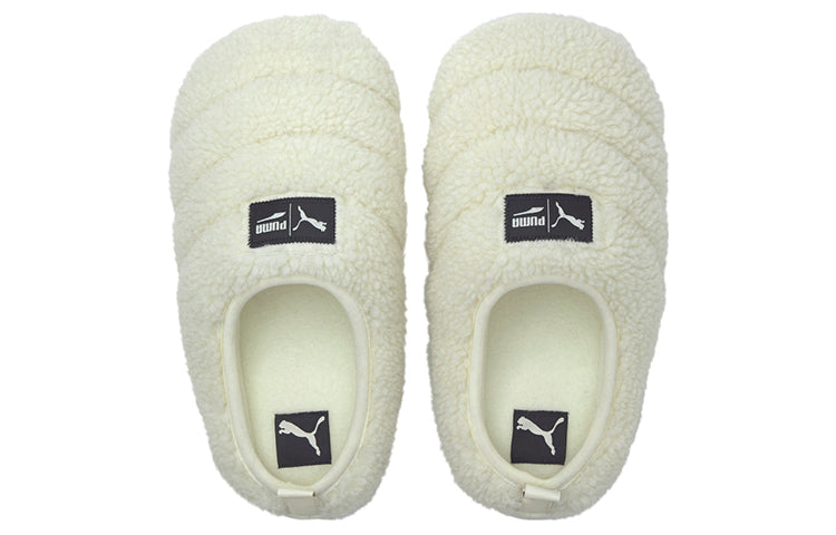 PUMA Scuff Sherpa Slippers 'Whisper White' 384943-01