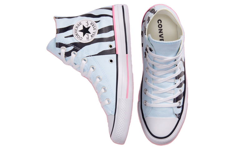 Converse Chuck Taylor All Star High 'Twisted Summer - Blue Zebra Print' 167662F