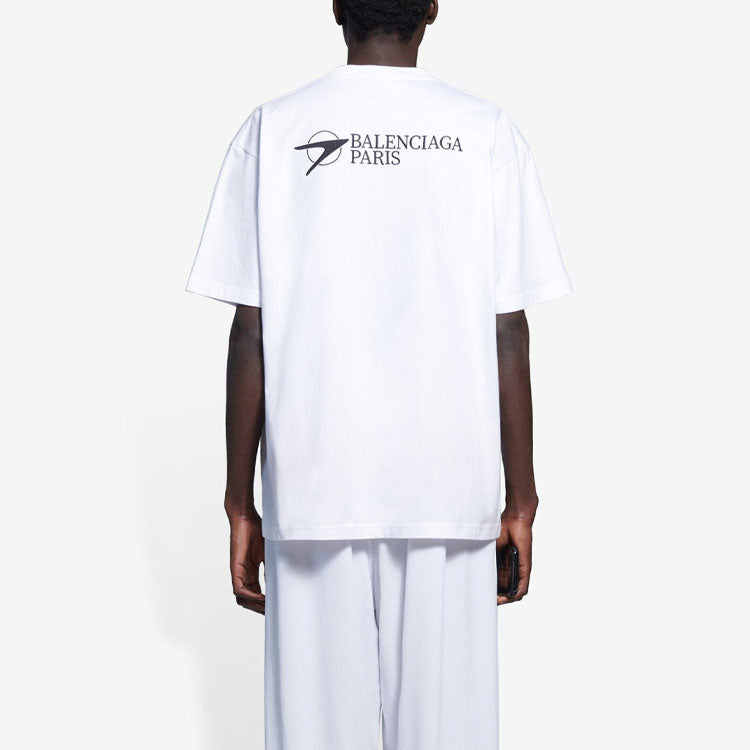 Balenciaga Paris Logo T-Shirt 'White' 612966TKV869040