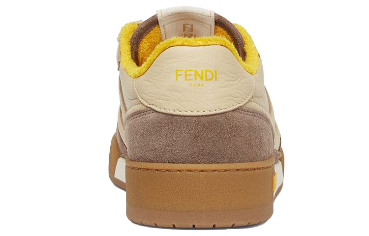 (WMNS) FENDI Match Low Top Suede 'Yellow Beige' 8E8252AHH2F1FHU