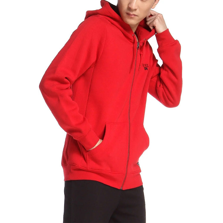 Nike Logo Full Zip Hoodie 'University Red' 485293-645