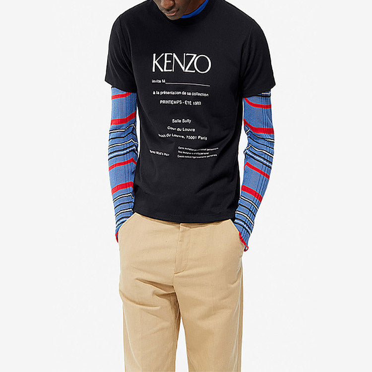 Men's KENZO Pattern Short Sleeve Black F95-5TS018-4CB-99