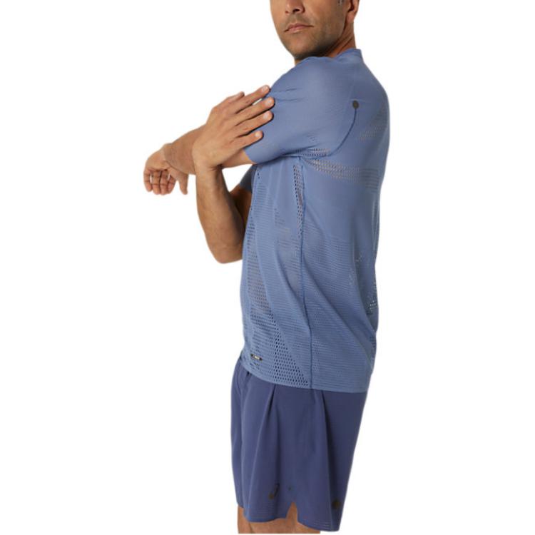ASICS Metarun Running T-shirt 'Denim Blue' 2011C986-400